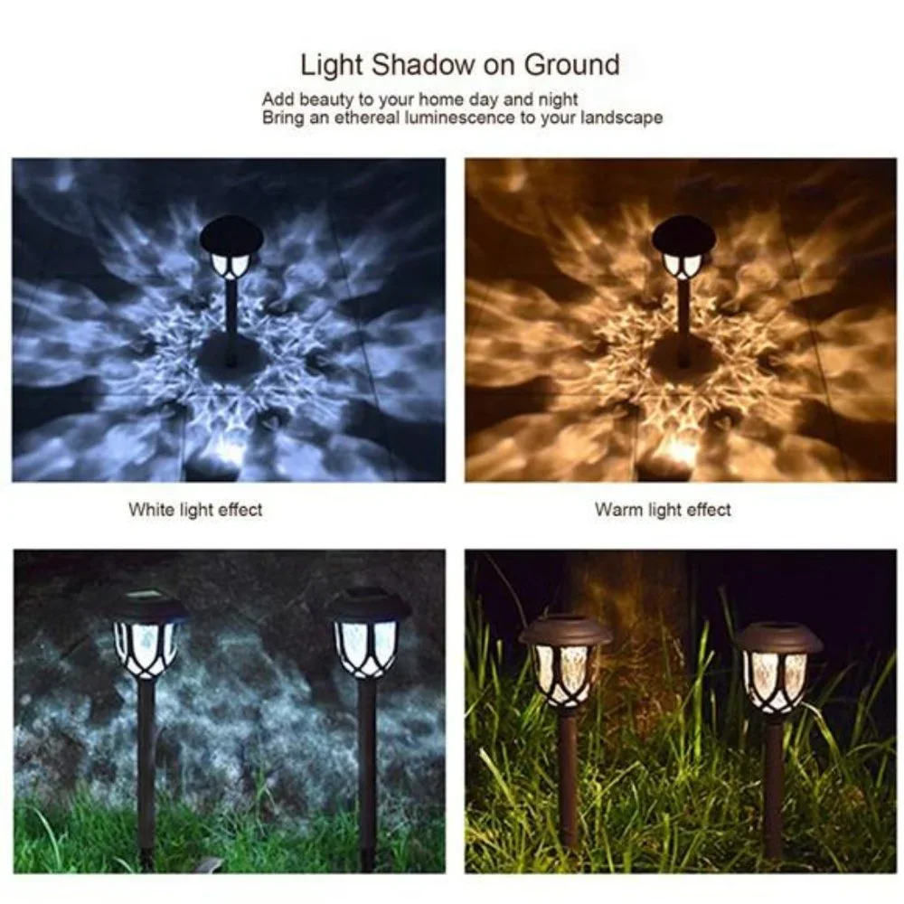 10 Pack Solar Lights Outdoor, Solar Pathway Lights Outdoor (Brown, Cool White)